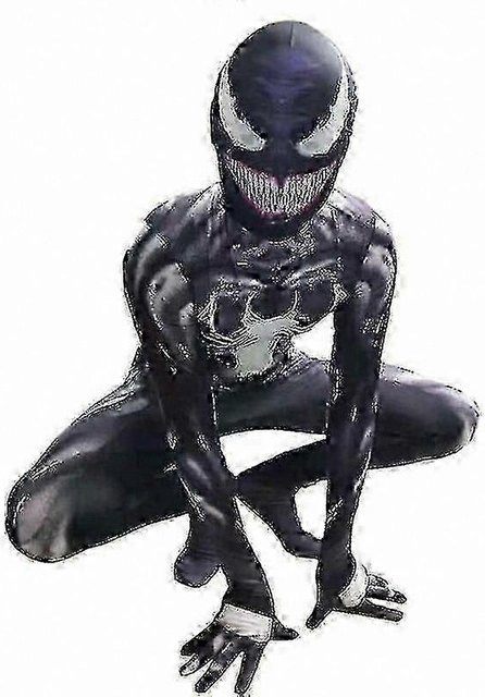 Venom Spider Man inspiriertes Cosplay Outfit, Kinder Superhelden Kostüm, rot, ab 4 Jahren - Bild 1