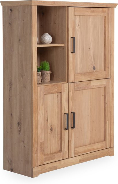 Highboard HARPER ITHACA in Braun mit Holzoptik, B/T/H: 140 x 39 x 105 cm - Bild 1