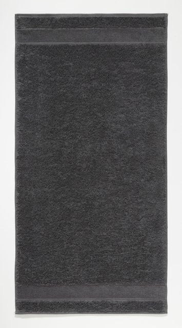 Cawo Duschtuch BE Uni Anthrazit Grau aus Baumwolle, Breite: 140 cm, Höhe: 70 cm - Bild 1
