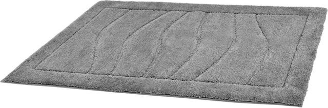 Tuffi Badematte Lasse in Grau und Anthrazit mit modernem Grafikdesign, Breite: 120 cm, Tiefe: 70 cm - Bild 1