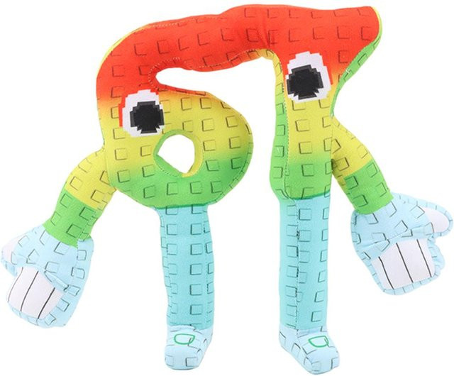 Toys-Glory Fourall Steal a Brainrot Rainbow 67 Plüschtier, 24cm, Blau, Bunt / Mehrfarbig - Bild 1