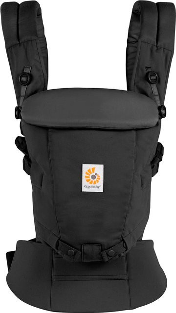 Ergobaby Adapt SoftTouch Babytrage in Schwarz aus Baumwolle - Bild 1
