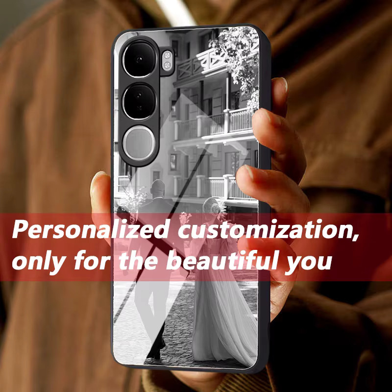 Personalisierte Fotospiegel-Handyhülle für Vivo Modelle in Schwarz und Multicolour - Bild 3