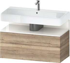 Duravit Waschtischunterschrank Qatego Wandhängend in Weiß, B/T/H: 99 x 47 x 59 cm - Bild 1