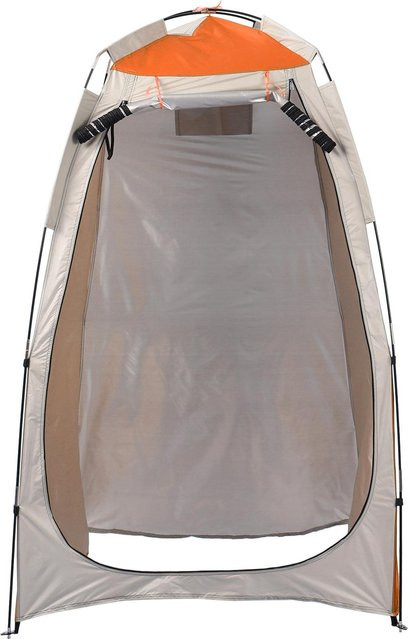 Nensit Sichtschutzzelt für Outdoor-Camping und Strand als tragbare Umkleide und Dusche mit Sonnen- und Regenschutz in Orange und Grau - Bild 1