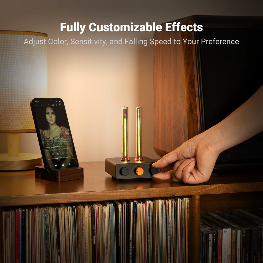 Fosi Audio AH-01A Visualizer Musik Rhythmus LED Umgebungslicht in Schwarz und Multicolour - Bild 3
