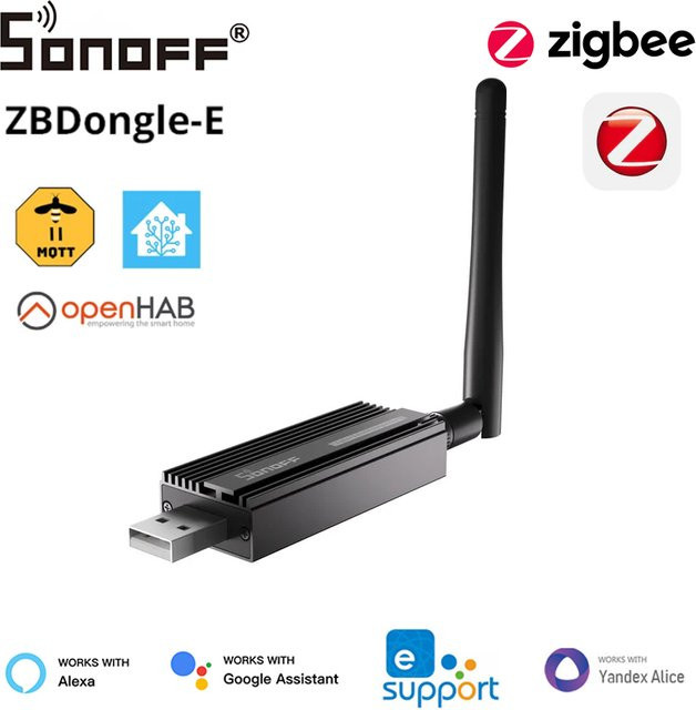 SONOFF Zigbee Dongle-E 3.0 USB-Gateway in Schwarz zur Steuerung über ZHA oder Zigbee2MQTT - Bild 1