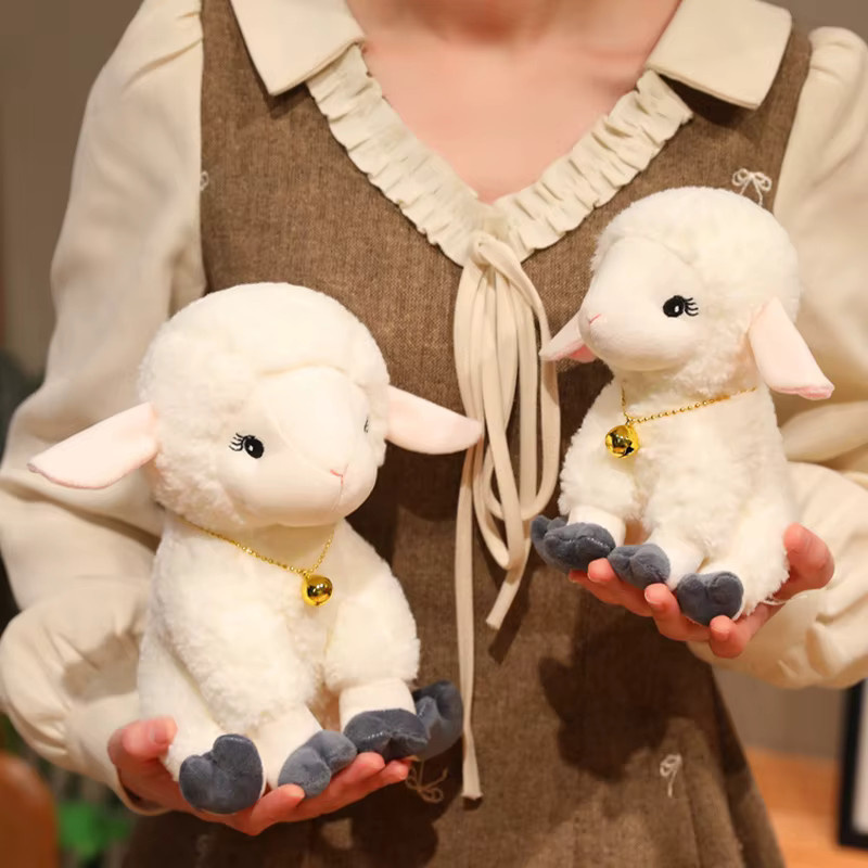 Bell Sheep Tier-Lamm-Rucksack-Anhänger, Plüschtiere, Weiß - Bild 4
