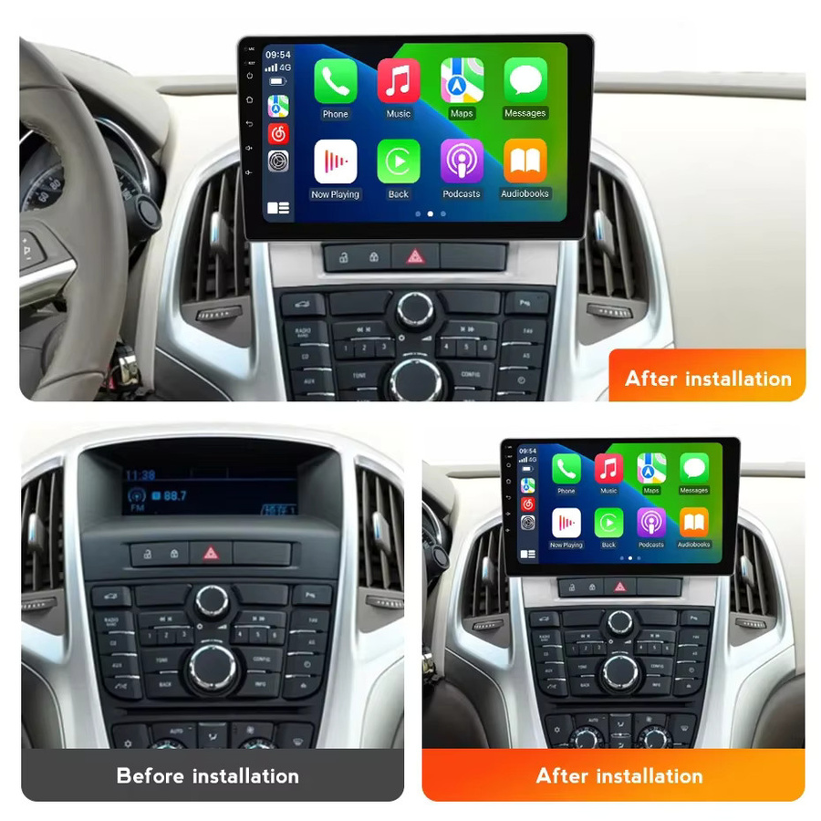 MEKEDE Car Radio mit 9 Zoll Display für Buick Excelle GT XT und Opel Astra J 2011-2014 mit Android Auto, Apple CarPlay, WiFi und Bluetooth in Schwarz - Bild 2