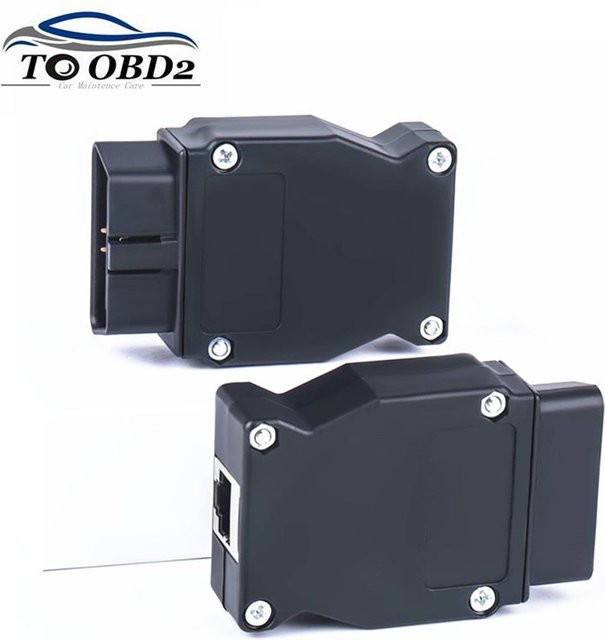 OBDII ENET Ethernet zu OBD2 16Pin Adapter für BMW Codierung Interface mit USB-C Anschluss in Schwarz - Bild 1