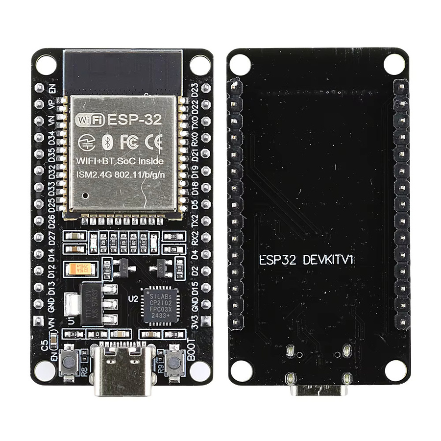 ESP32 Entwicklung Board mit 2,4G WIFI und Bluetooth, Dual Core, Micro Typ-C Anschluss, Schwarz - Bild 4