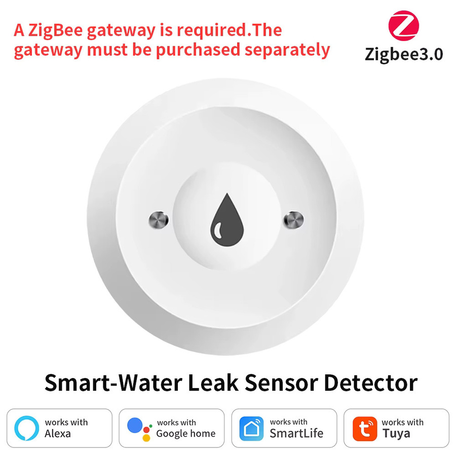 TNCE Tuya Zigbee 3.0 Smart Wasserlecksensor in Weiß zur Fernüberwachung via Smart Life App mit Überschwemmungsalarm und Kompatibilität für Alexa und Google Home - Bild 7