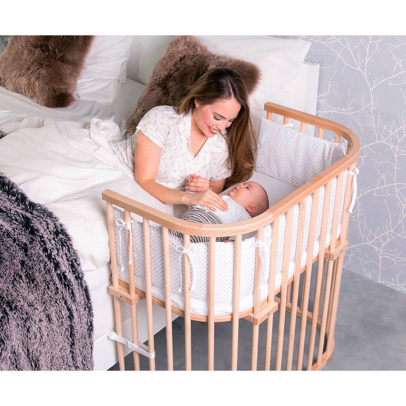 Babybay Beistellbett Boxspring XXL aus massivem Buchenholz in Beige, B/T: 105 x 59 cm - Bild 2