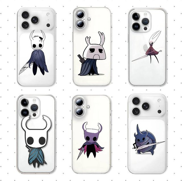 Hollow Knight Handyhülle transparente stoßfeste Silikonhülle für iPhone 17 16 15 14 13 12 11 Pro Max Mini Plus - Bild 1