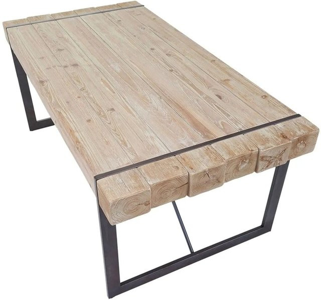 MCW Esszimmertisch A15 aus massivem Tannenholz in Braun im Industrial Look, B/T/H: 180 x 80 x 90 cm - Bild 2