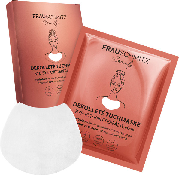 FrauSchmitz Beauty Dekolleté Tuchmaske BYE-BYE Knitterfältchen - Bild 1
