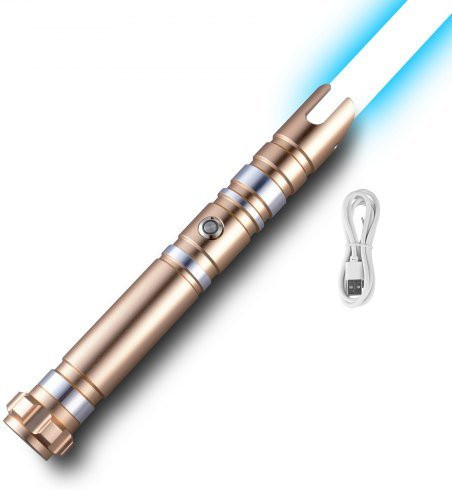 VEVOR Light Sword mit 12 RGB Farben, FX Sound und Licht, Gold - Bild 1