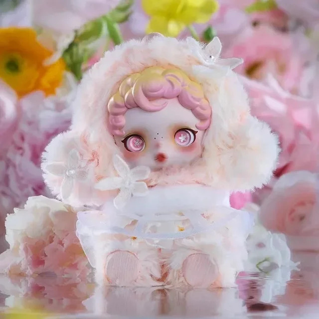 POP MART SKULLPANDA L Impressionismus Serie Plüsch Puppe Blind Box in Pink und Amber - Bild 1