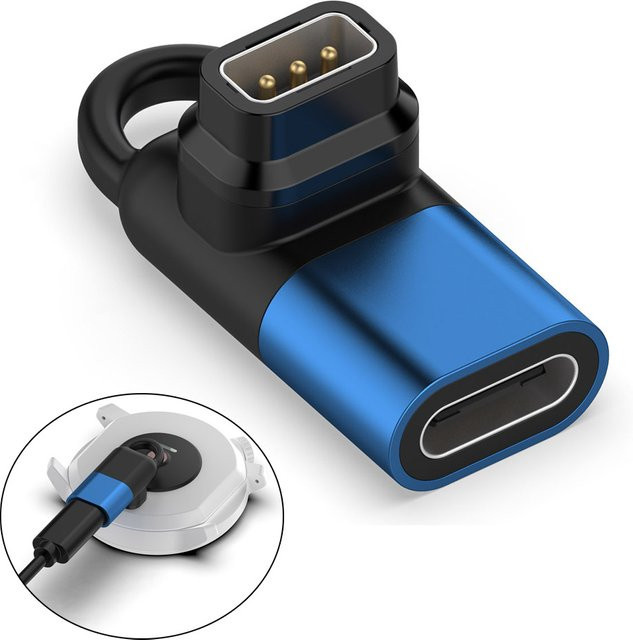 Coros USB-C Ladeadapter für Pace 2, Pace 3, Apex 2 Pro und Vertix Smartwatches in Blau - Bild 1
