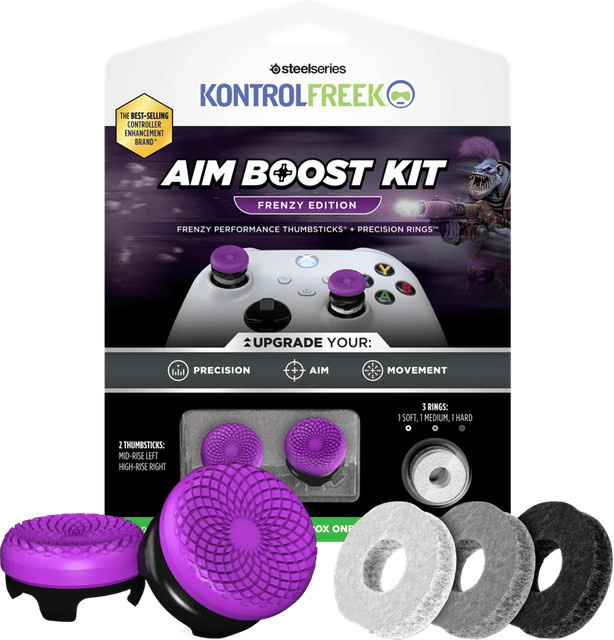 KontrolFreek Frenzy AimBoost Thumbsticks und Precision Rings für Xbox in Violett/Schwarz - Bild 1