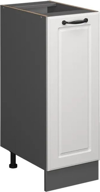 Vicco Apothekerschrank R-Line Landhaus Weiß Anthrazit Breite: 30 cm - Bild 1