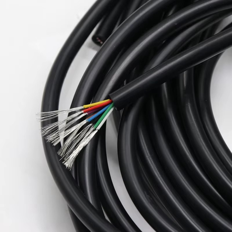 10m Silikon-Lötkolbenkabel mit PTFE-Isolierung, verzinntes Kupfer, 2 bis 10 Adern, Farbe: Schwarz - Bild 3