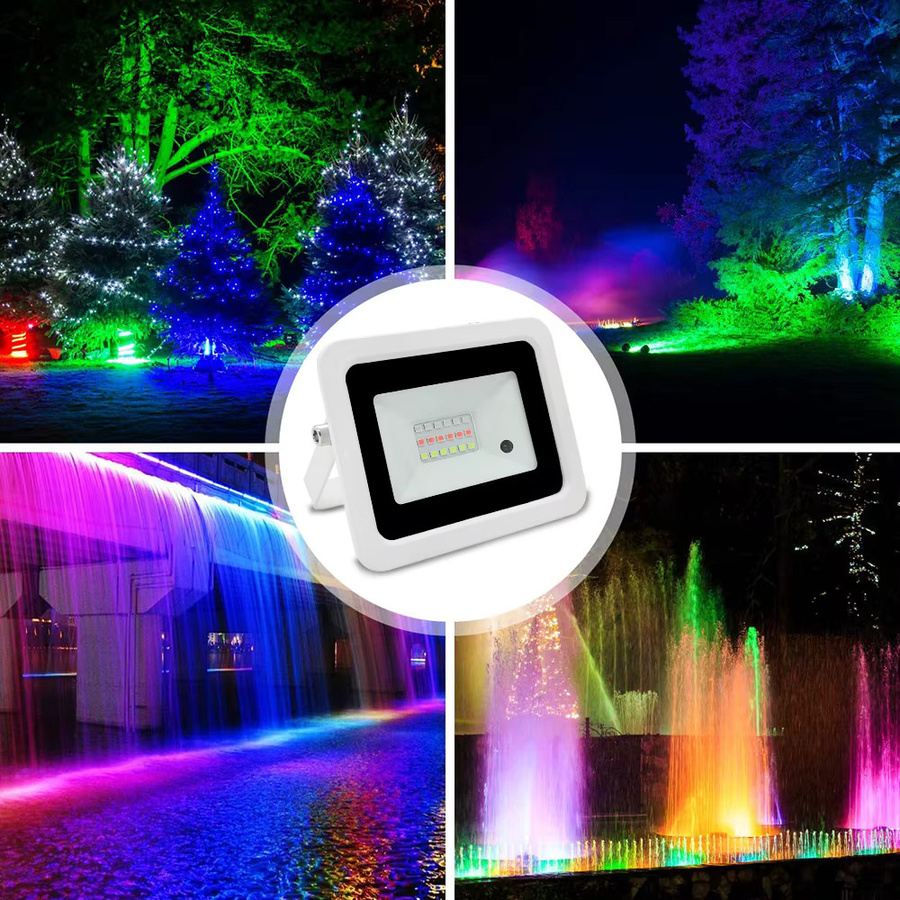 Wasserdichter RGB LED Flutlicht Scheinwerfer IP68 für Outdoor und Garten in Multicolour - Bild 5