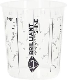 BRILLIANTShine Mischbecher aus Kunststoff, transparent, 400 ml - Bild 1