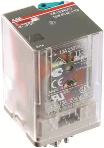ABB CR-U048DC2L Interfacerelais mit 2 Wechsler und max. 10A Schaltstrom in Transparent - Bild 1