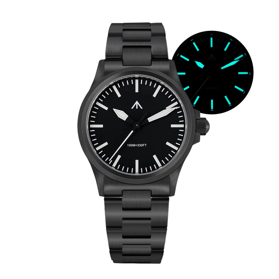 MILITADO Armbanduhr, Quarz, Edelstahl, Schwarz, Herren - Bild 6