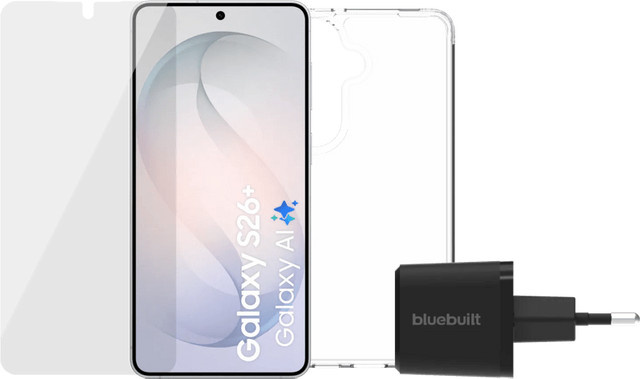 Samsung Galaxy S26 Plus 256GB Weiß 5G Smartphone mit Zubehörset - Bild 1