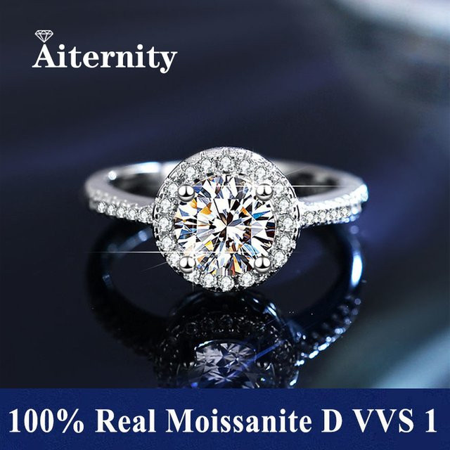 AITERNITY Ring 925 Silber, Moissanit, Damen - Bild 1