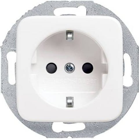 ABB Geräteeinsatz Steckdose IP20 Reinweiß (RAL 9010) - Bild 1