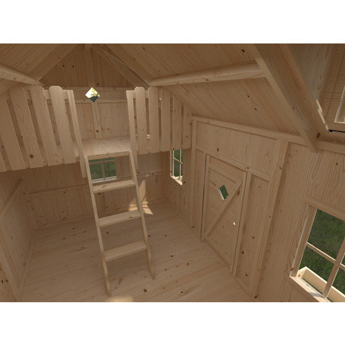 Palmako Spielhaus Marie aus Fichtenholz in Braun mit Satteldach, B/H/T: 320 x 234 x 222 cm - Bild 2