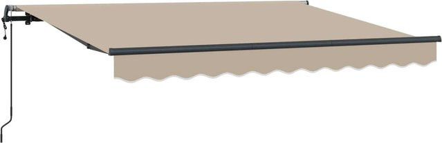 vidaXL Einziehbare Markise Beige mit Fernbedienung, B/T: 250 x 200 cm - Bild 1