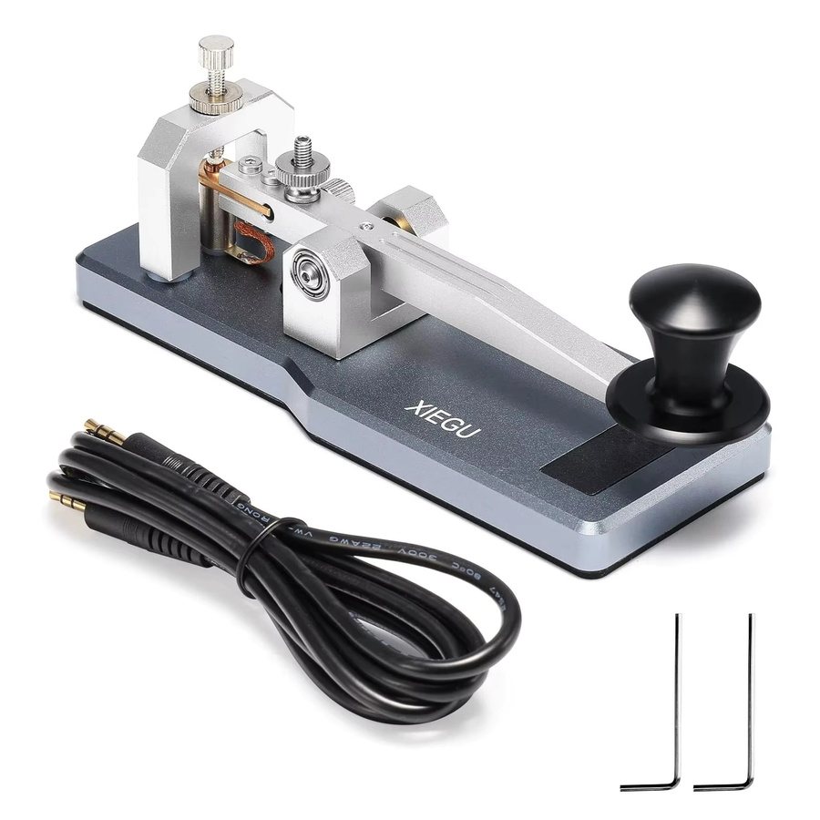 XIEGU VK-5 CW Elektrischer Morse-Schlüssel mit Funkhandtaste in Silber - Bild 2