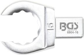 BGS Einsteck-Ringschlüssel 6904-16 aus Chrom-Vanadium in Silber, 16 mm, Aufnahme 9 x 12 mm - Bild 1
