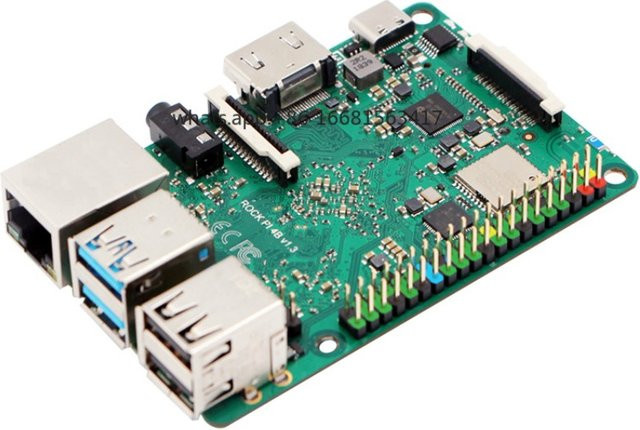 Radxa ROCK PI 4 Model C Single Board Computer in Grün mit Mini DisplayPort und M.2 NVMe Anschluss - Bild 1