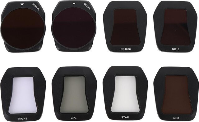 Andoer 8-in-1 Filterset für Air 3S Drohne in Schwarz mit ND, CPL und Sternfilter - Bild 1
