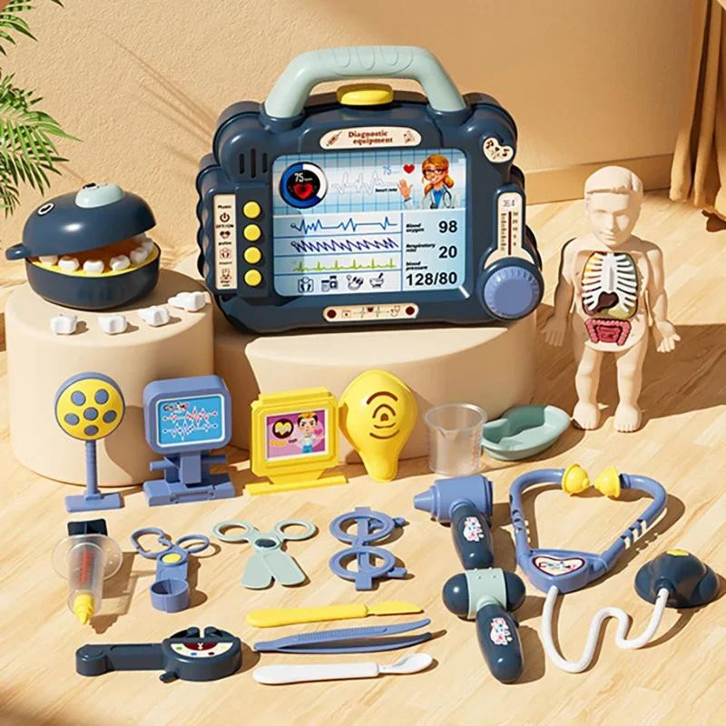 Yiran toy Zahnarzt Arzt Krankenschwester Spielzeug Set mit Licht und Ton - Bild 2