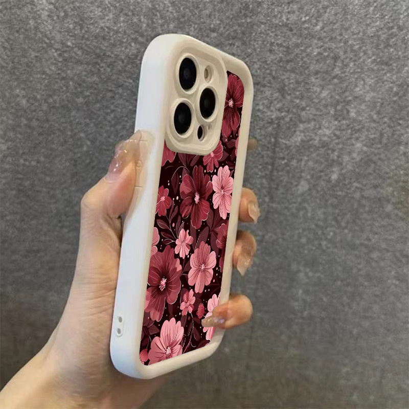 Handyhülle mit rosa rotem Blumenmuster für Xiaomi Mi 15T 14T 13 12 Pro Ultra 5G und Poco Modelle - Bild 4