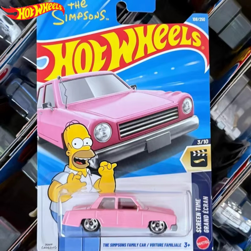 Hot Wheels Die Simpsons Familienauto, Spielzeugauto, 1:64, Rosa, ab 3 Jahren - Bild 4