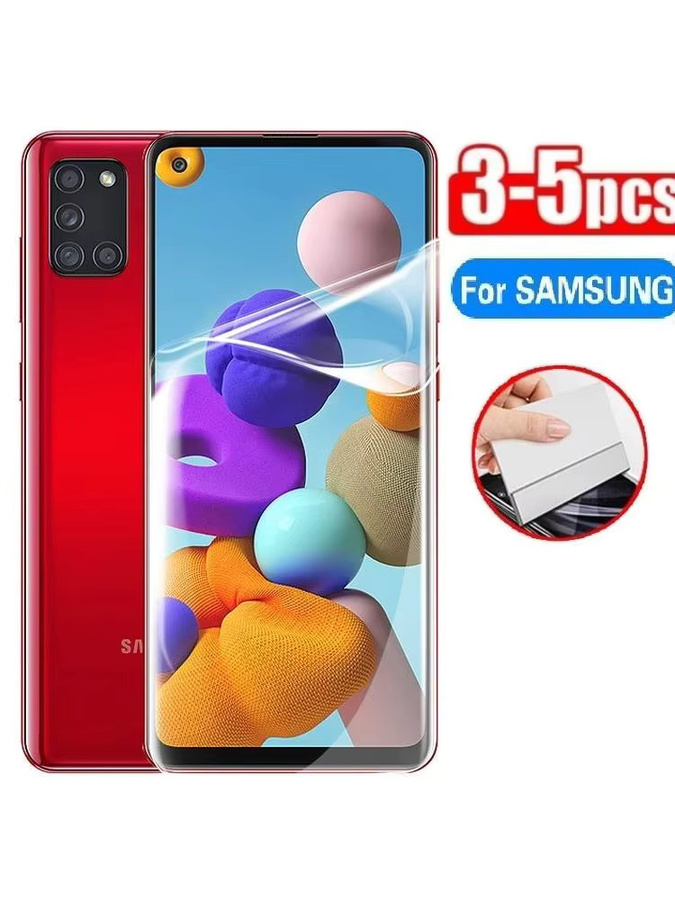 3-5 Stück Hydrogel Displayfolie für Samsung Galaxy A13 A12 A33 A32 A53 A52 A52S A73 A72 5G/4G, Transparent - Bild 7