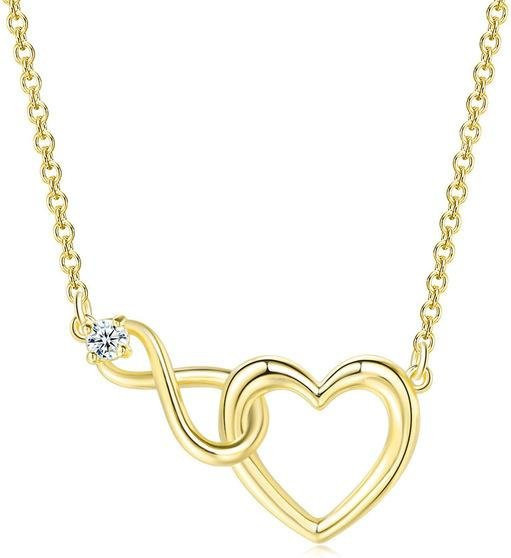 Wucifang Jewelry Anhänger Halskette, Gold, Kristall, Zirkonia, Damen - Bild 1