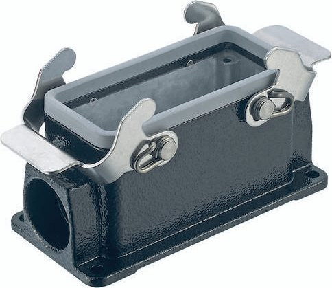 HARTING Sockelgehäuse 19 37 016 1271 19370161271 aus Aluminiumdruckguss in Schwarz - Bild 1
