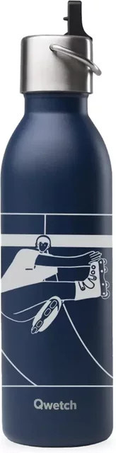 Isotherme Flasche Qwetch Active FFRS Roller in Blau, 0,36 l - Bild 1