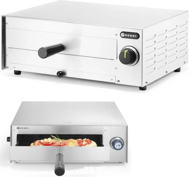 Hendi Bar-Pizzaofen 220306 aus Edelstahl in Silber mit Timer und Ober- sowie Unterhitze - Bild 1