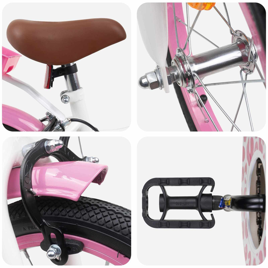 VD Home Furnishing Kinderfahrrad mit Stützrädern 14 Zoll für Alter 3 5 - Bild 1