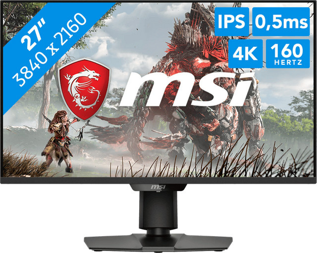 MSI MAG 274UPDF E16M Gaming LED-Monitor, 27 Zoll, 4K UHD, Fast IPS, 160 Hz, DisplayHDR 1000, Schwarz - Bild 1