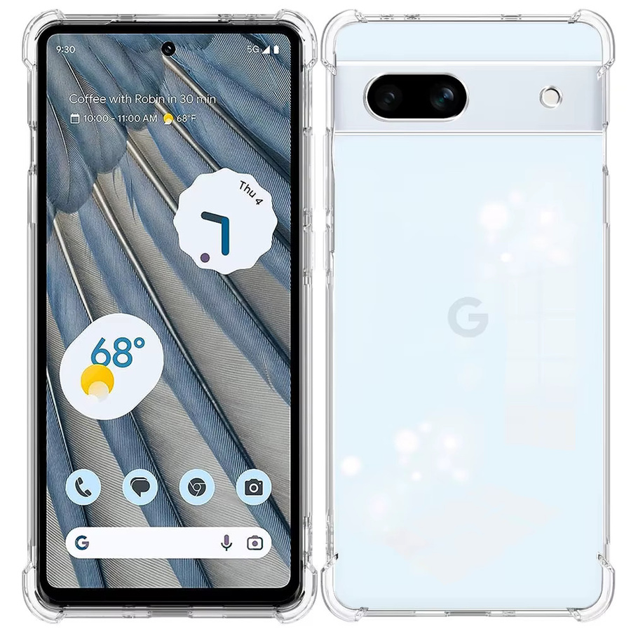 Stoßfeste Airbag-Schutzhülle aus transparentem TPU-Silikon für Google Pixel 7, 8 Pro, 6A, 8A und 7A - Bild 4